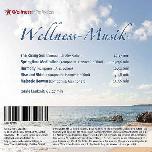 Wellness Musik Rückseite