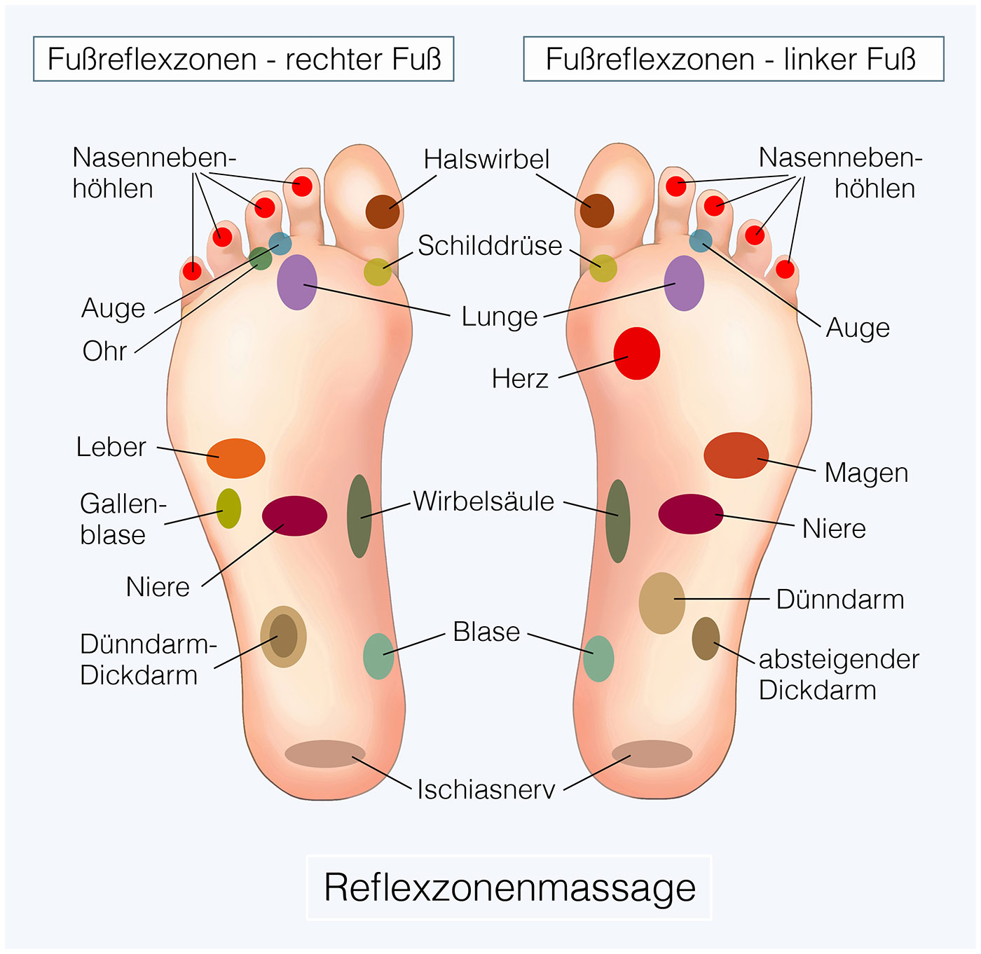 Fußreflexzonenmassage anwenden -- Fußreflexzonenmassage