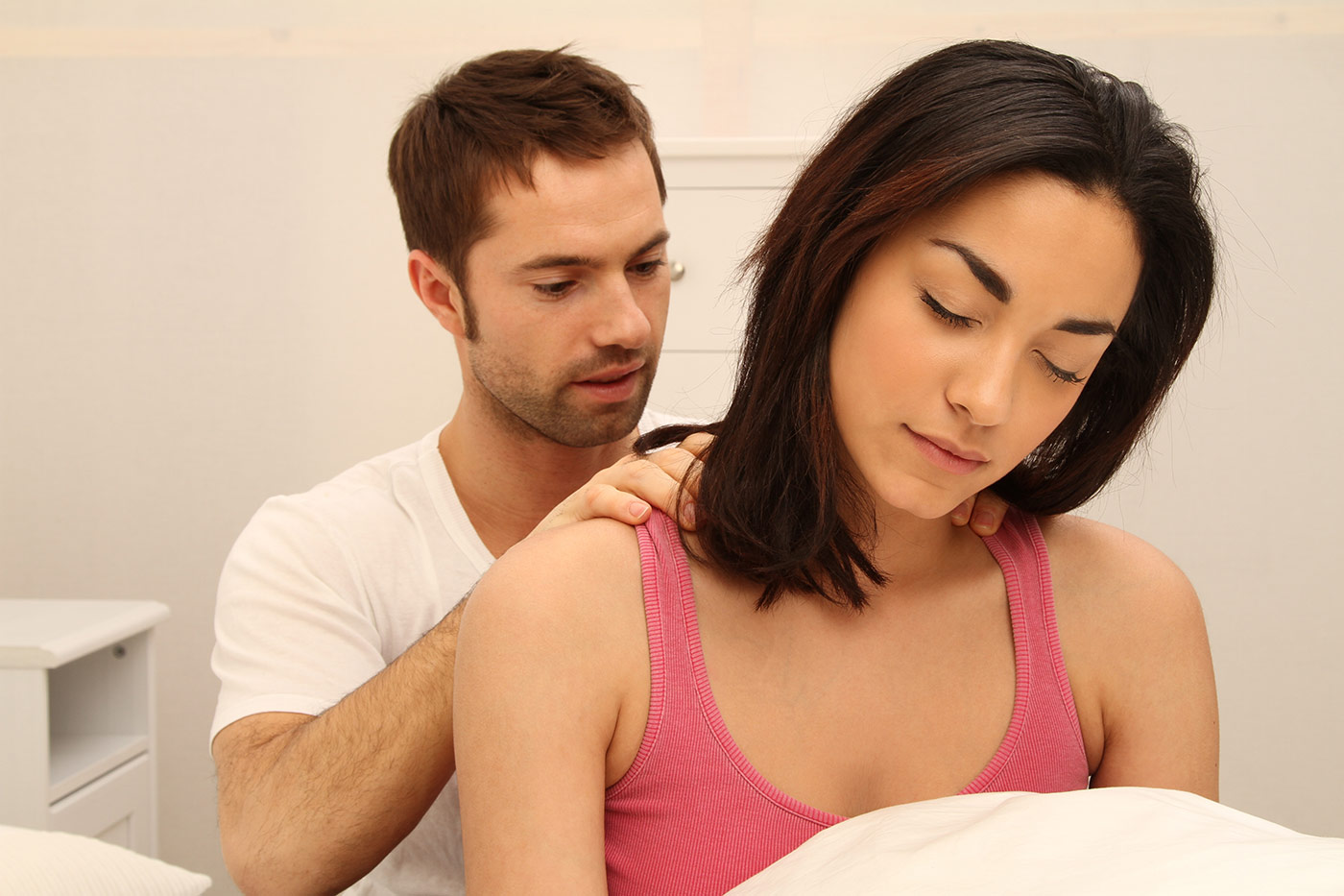 Massage Zuhause -- Partnermassage